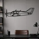Silhouette en métal du Viking 17-31A, Décoration murale en métal, Décor aéronautique, Décorateur aviateur