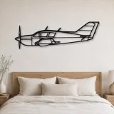 Silhouette en métal du Viking 17-31A, Décoration murale en métal, Décor aéronautique, Décorateur aviateur