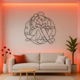 Shared Book Couple Metal Wall Art | Romantic Couple Decor