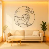 Wild Thing Arc Metal Wall Art | Yoga and Meditation Wall Decor