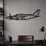 Silhouette d'avion PA-31T Cheyenne en métal, Décoration murale en métal, Décor aéronautique, Décor d'aviation