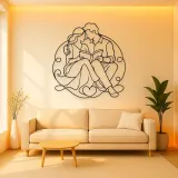 Shared Book Couple Metal Wall Art | Romantic Couple Decor