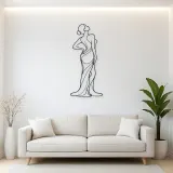 Curved Spine Figure Metal Wall Art | Feminine Figure Wall Decor
