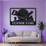 Cartel de metal personalizado de herramientas de carpintería