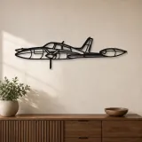 Silhouette en métal d'avion 310R Angle, décoration murale en métal, décoration aéronautique, cadeau pour pilote