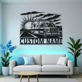 Personalized Sunrise Ambulance Highway Metal Wall Art