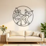 Rock and Roll Dance Metal Wall Art | Couple Dance Wall Decor