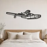 Silhouette en métal d'avion 270 Turbo Renegade, décoration murale en métal, décoration aéronautique, cadeau pour pilote