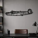 Silhouette de l'avion B-24J Liberator en métal, Silhouette d'avion en métal, Décoration murale aviation, Décoration aviateur