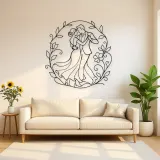 Garden Dance Pair Metal Wall Art | Romantic Couple Decor