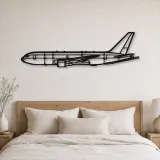 Silhouette en métal d'avion KC-46, Décoration murale en métal, Décor aéronautique, Décor d'aviation