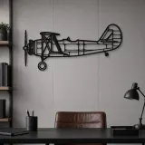 Silhouette d'avion en métal N3N-3, décoration murale aéronautique