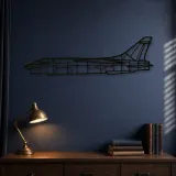 Silhouette de l'avion RF-8G en métal, décoration murale en métal, décoration aéronautique, décoration d'aviateur
