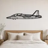 Silhouette d'avion T-7 Red Hawk en métal, Décoration murale en métal, Décor aéronautique, Décor d'aviation