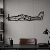 Silhouette en métal d'avion Evolution, décoration murale en métal, décoration aéronautique, décoration d'aviation