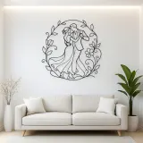 Garden Dance Pair Metal Wall Art | Romantic Couple Decor