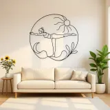 Warrior Three Flight Metal Wall Art | Yoga and Meditation Wall Decor
