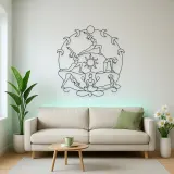 Yoga Moon Sequence Metal Wall Art | Yoga and Meditation Wall Decor