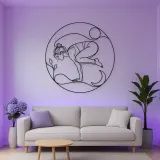 Crow Pose Balance Metal Wall Art | Yoga and Meditation Wall Decor