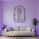 Romantic Arch Couple Metal Wall Art | Romantic Couple Decor