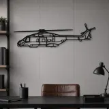 Silhouette d'avion en métal NH90 NFH, décoration murale aéronautique