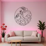 Sevillana Fan Dance Metal Wall Art | Dance Silhouette Wall Decor