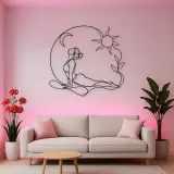 Cobra Pose Rise Metal Wall Art | Yoga and Meditation Wall Decor