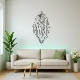 Art Deco Runway Muse Metal Wall Art | Fashion Figure Wall Decor