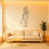 Runway Power Pose Metal Wall Art | Fashion Figure Wall Decor