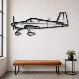 Silhouette en métal d'avion RV-7, décoration murale en métal, décoration aéronautique, décoration d'aviation