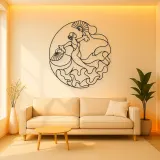 Sevillana Fan Dance Metal Wall Art | Dance Silhouette Wall Decor