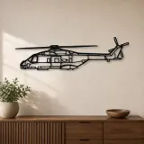 Silhouette d'avion en métal NH90 NFH, décoration murale aéronautique
