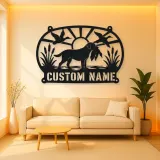 Personalized Duck Hunting Dog Metal Wall Art