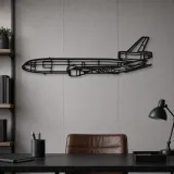 Insegna in metallo silhouette aereo KC-10 Extender, Silhouette aereo in metallo, Decorazione parete aviazione, Decorazione per aviatori