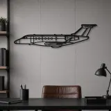 Silhouette de l'avion Praetor 600 en métal, décoration murale en métal, décoration aéronautique, décoration d'aviateur