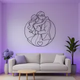 Promise Ring Couple Metal Wall Art | Romantic Couple Decor