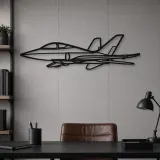 Insegna in metallo silhouette aereo Super Scorpion, Silhouette aereo in metallo, Decorazione parete aviazione, Decorazione per aviatori
