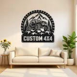 Personalized 4x4 Rock Crawler Metal Wall Art