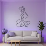 Ribbon Body Flow Metal Wall Art | Feminine Figure Wall Decor