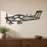 Silhouette de l'avion R3000-160 en métal, décoration murale en métal, décoration aéronautique, décoration d'aviateur