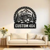 Personalized 4x4 Rock Crawler Metal Wall Art