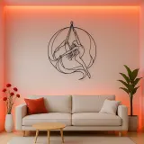 Aerial Silk Dancer Metal Wall Art | Aerial Dance Wall Decor