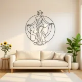 Classical Statue Muse Metal Wall Art | Classical Figure Wall Decor