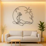 Cobra Pose Rise Metal Wall Art | Yoga and Meditation Wall Decor