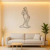 Artistic Torso Flow Metal Wall Art | Feminine Figure Wall Decor