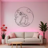 Camel Pose Open Heart Metal Wall Art | Yoga and Meditation Wall Decor