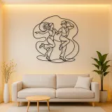 Tap Dance Rhythm Metal Wall Art | Couple Dance Wall Decor