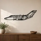 Insegna in metallo silhouette aereo HA-420 HondaJet 2 Elite, Silhouette aereo in metallo, Decorazione da parete aviatore
