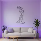 Standing Back Arch Metal Wall Art | Feminine Figure Wall Decor