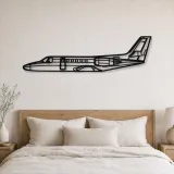 Silhouette de l'avion Citation II en métal, Silhouette d'avion en métal, Décoration murale aviation, Décoration aviateur